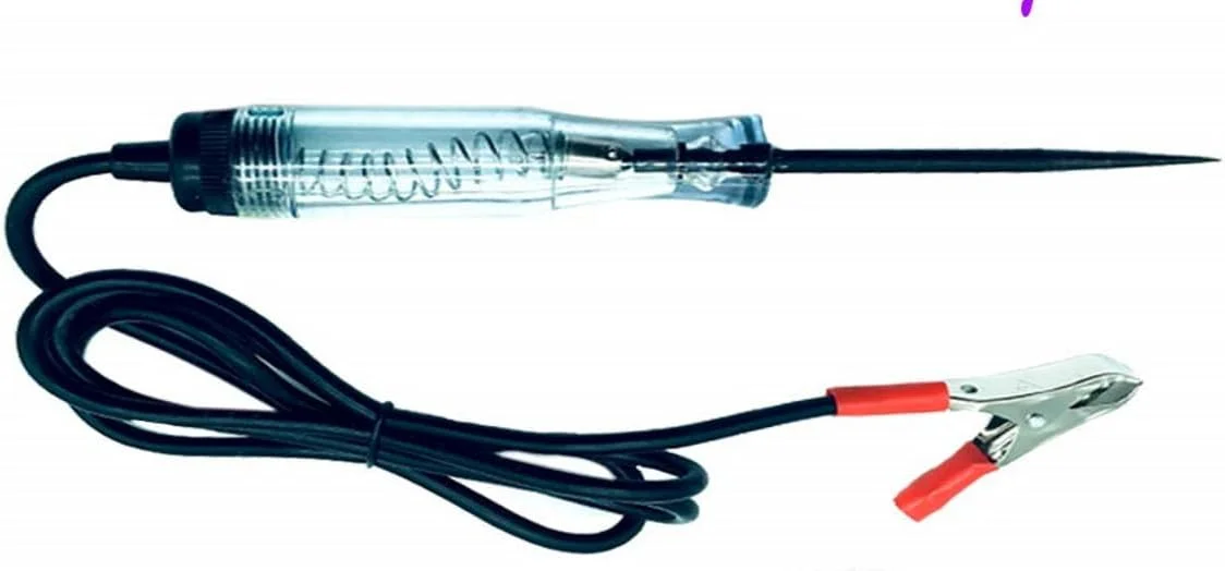 قلم تست ولتاژ قابل حمل Melfi™، 6-12V-24V - نشانگر نور تست با پروب کربنی تیز برای خودرو و وسایل نقلیه و غیره قلم تست ولتاژ قابل حمل Melfi™، 6-12V-24V - نشانگر نور تست با پروب کربنی تیز برای خودرو و وسایل نقلیه و غیره