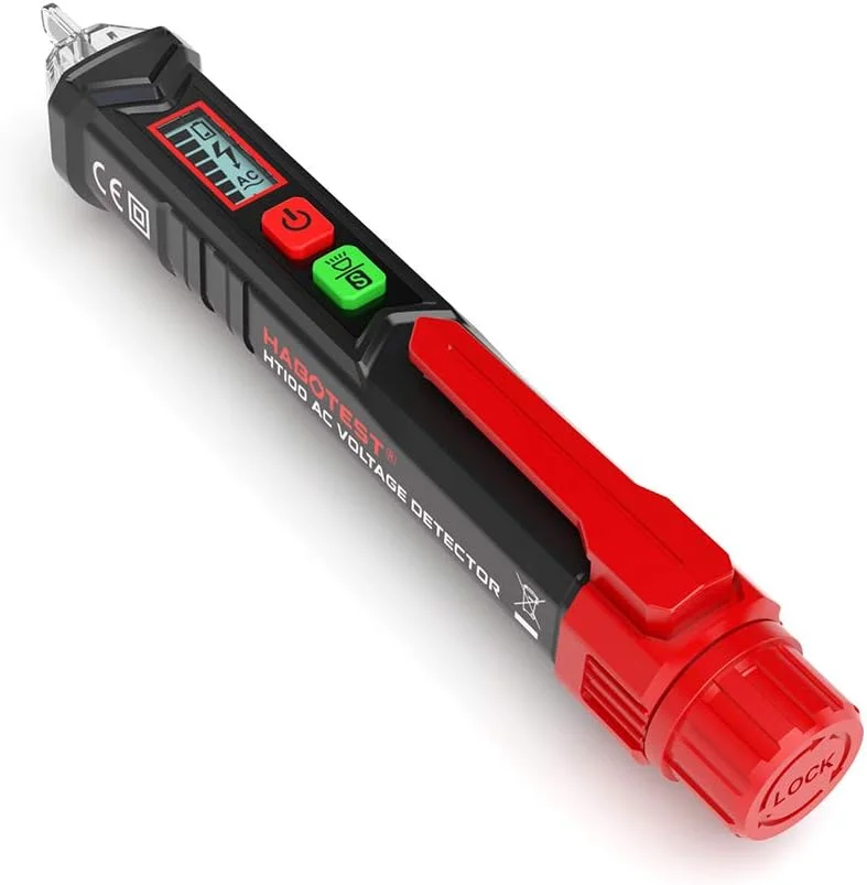 قلم تست ولتاژ غیر تماسی AC قابل حمل هابوتست با آلارم صوتی و نوری