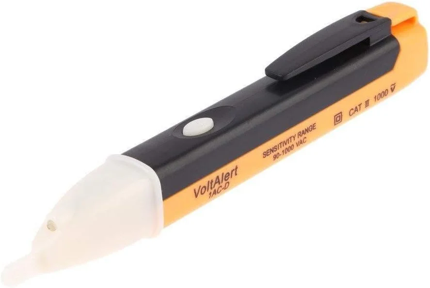 تستر الکتریکی غیر تماسی ولتاژ، پریز برق متناوب، آشکارساز ولتاژ، قلم تست الکتریکی با چراغ LED، نشانگر ولتاژ 90-1000 ولت تستر الکتریکی غیر تماسی ولتاژ، پریز برق متناوب، آشکارساز ولتاژ، قلم تست الکتریکی با چراغ LED، نشانگر ولتاژ 90-1000 ولت