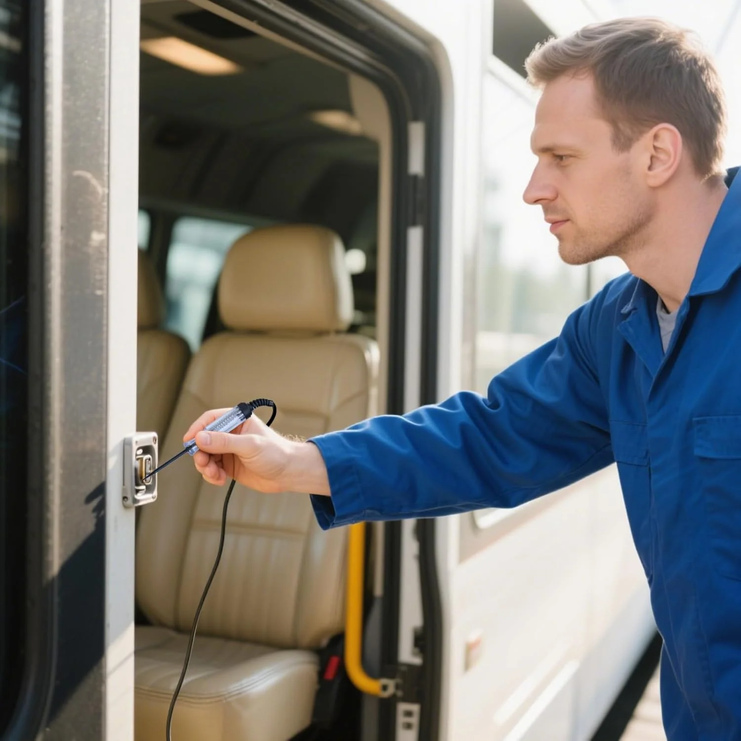 تستر مدار خودرو، قلم تست برق - ابزار تشخیص ولت متر برق خودرو برای اتصال به زمین خودروی برقی، استفاده روزانه موتور سیکلت کامیون تریلر دیوار خانه دریایی