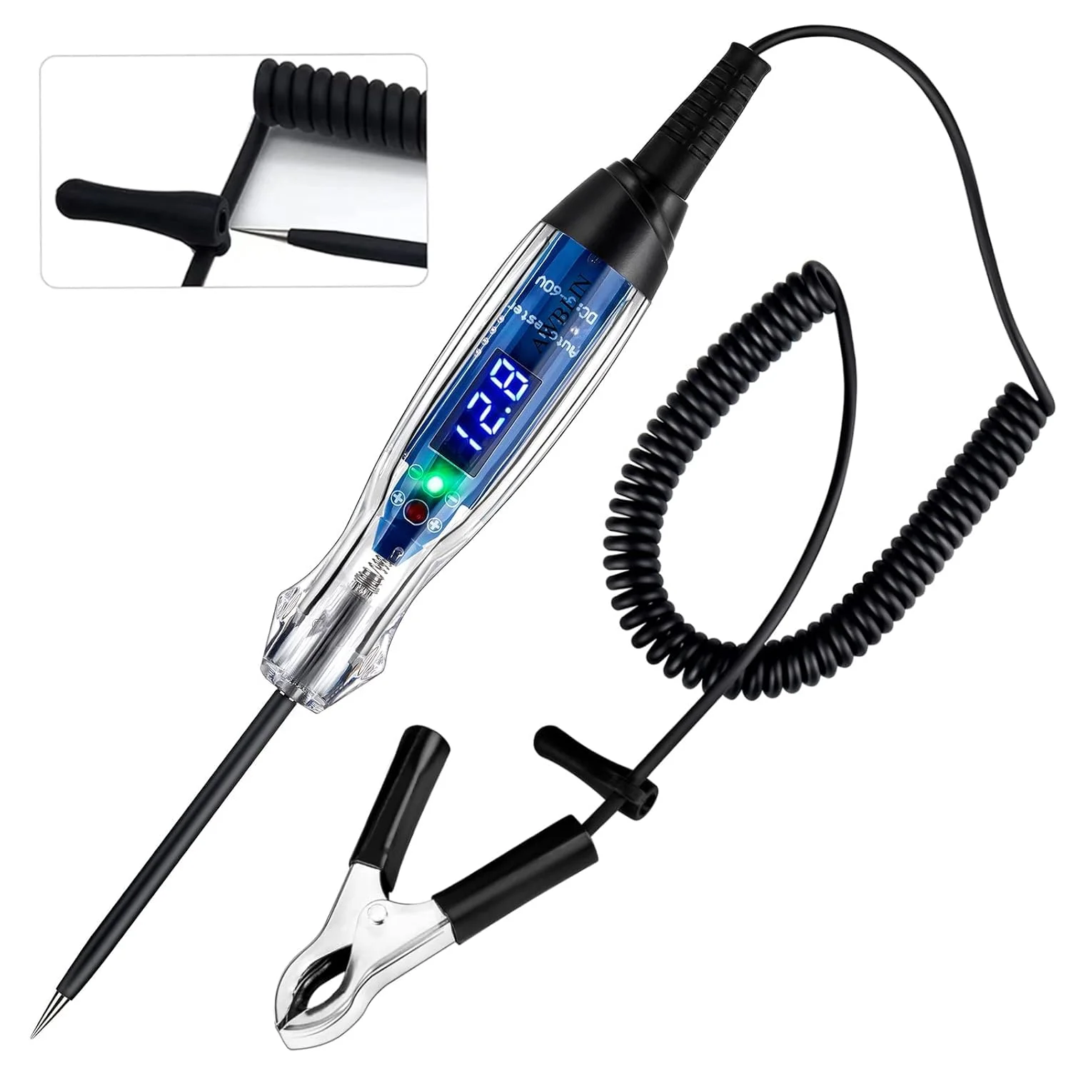 چراغ تست خودرو NALACAL، تستر مدار LED دیجیتال 3-60 ولت DC، تستر چراغ سنگین با ولت متر، تستر الکتریکی خودرو، قلم تست الکتریکی تستر ولتاژ دو طرفه خودرو، تستر مدار چراغ تست خودرو NALACAL، تستر مدار LED دیجیتال 3-60 ولت DC، تستر چراغ سنگین با ولت متر، تستر الکتریکی خودرو، قلم تست الکتریکی تستر ولتاژ دو طرفه خودرو، تستر مدار