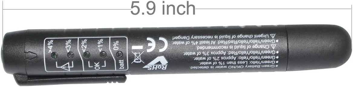 قلم تست مایع روغن ترمز ITEQ با 5 نشانگر LED، کالیبره شده برای روغن ترمز DOT3 DOT4 قلم تست مایع روغن ترمز ITEQ با 5 نشانگر LED، کالیبره شده برای روغن ترمز DOT3 DOT4