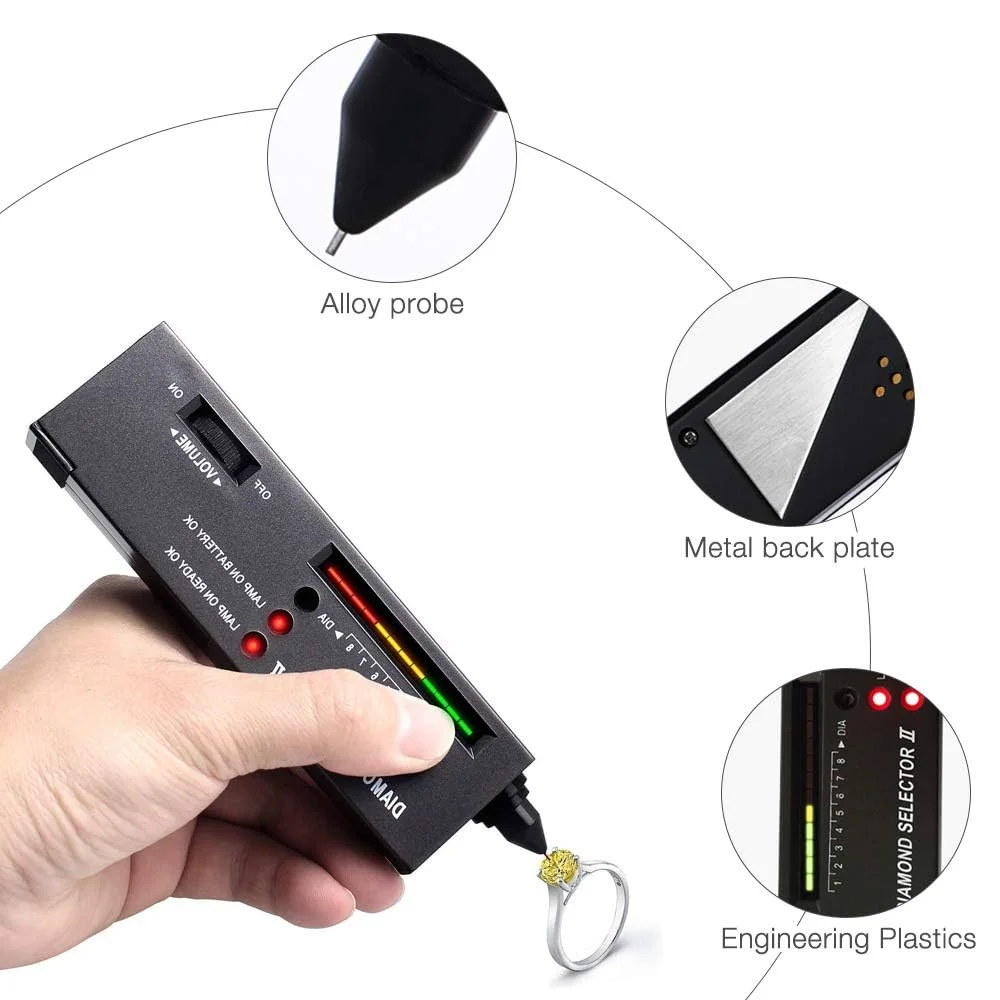 قلم تست الماس الکترونیکی، انتخابگر الماس، ابزار تست سختی سنگ ها، برای الماس، یاقوت کبود، یاقوت سرخ، کریستال، عقیق، برای افراد مبتدی و حرفه ای با دقت قلم تست الماس الکترونیکی، انتخابگر الماس، ابزار تست سختی سنگ ها، برای الماس، یاقوت کبود، یاقوت سرخ، کریستال، عقیق، برای افراد مبتدی و حرفه ای با دقت