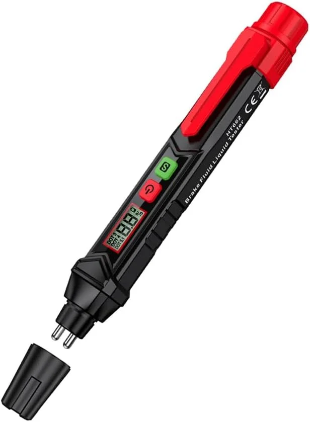 قلم تست مایع ترمز Azonee، آشکارساز محتوای مایع ترمز خودرو، ابزار تست تشخیصی ترمز خودرو، قلم تست مایع هیدرولیک، آنالایزر رطوبت روغن برای DOT3 DOT4 DOT5.1 قلم تست مایع ترمز Azonee، آشکارساز محتوای مایع ترمز خودرو، ابزار تست تشخیصی ترمز خودرو، قلم تست مایع هیدرولیک، آنالایزر رطوبت روغن برای DOT3 DOT4 DOT5.1