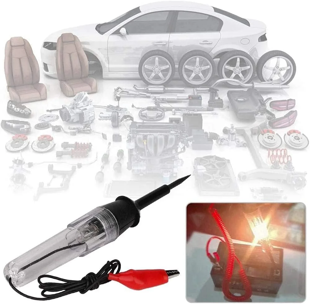 تستر ولتاژ ELECDON، تستر پیوستگی ولتاژ و جریان، تستر مدار ولتاژ خودرو 6 ولت 12 ولت 24 ولت DC، چراغ قلم پراب بلند تست خودرو برای سیستم های ولتاژ پایین، اتومبیل ها، سیم های برق دار، فیوزها تستر ولتاژ ELECDON، تستر پیوستگی ولتاژ و جریان، تستر مدار ولتاژ خودرو 6 ولت 12 ولت 24 ولت DC، چراغ قلم پراب بلند تست خودرو برای سیستم های ولتاژ پایین، اتومبیل ها، سیم های برق دار، فیوزها