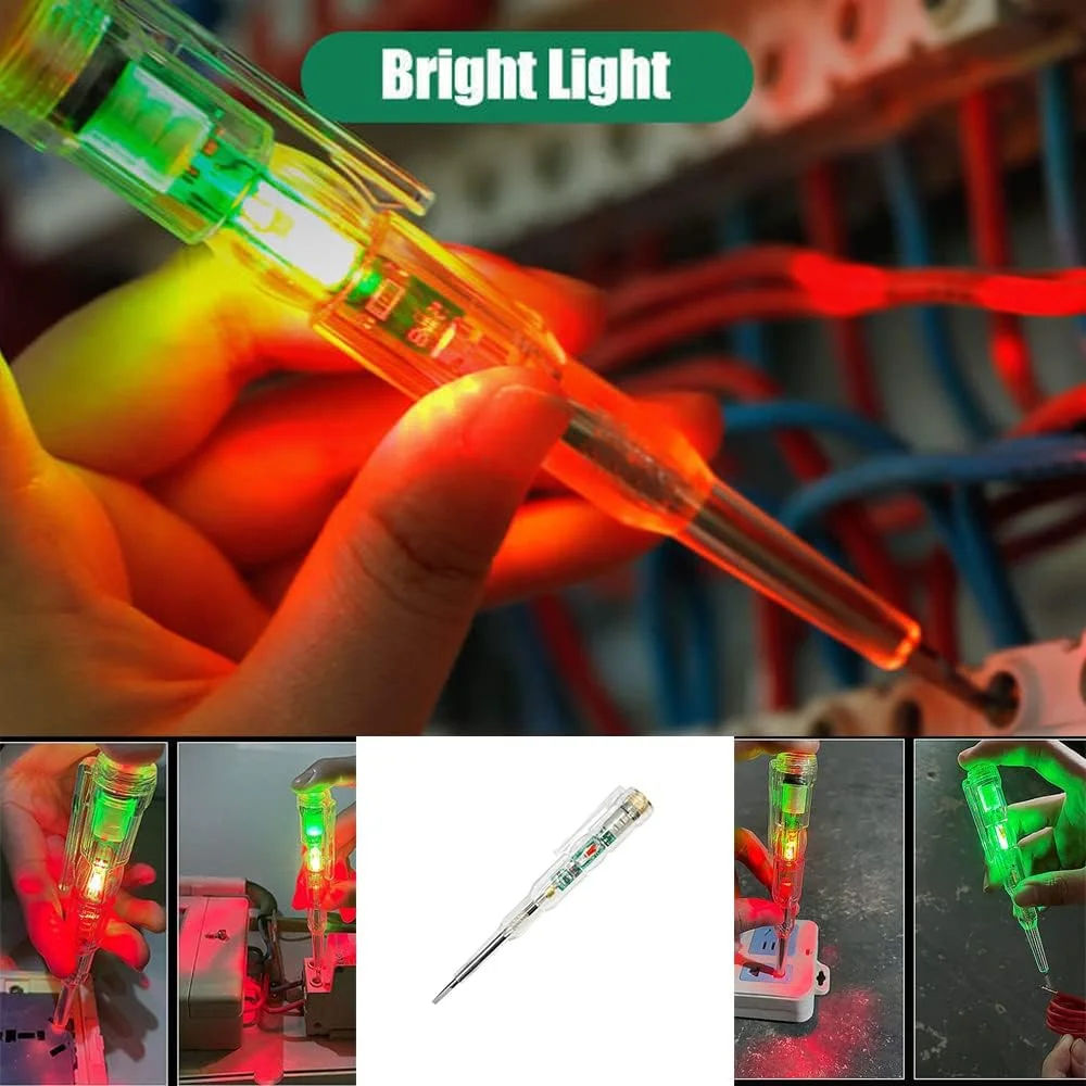 قلم تست ولتاژ هوشمند Irovami با نور LED بسیار روشن و ابزار نشانگر الکتریکی به همراه پیچ گوشتی قلم تست ولتاژ هوشمند Irovami با نور LED بسیار روشن و ابزار نشانگر الکتریکی به همراه پیچ گوشتی