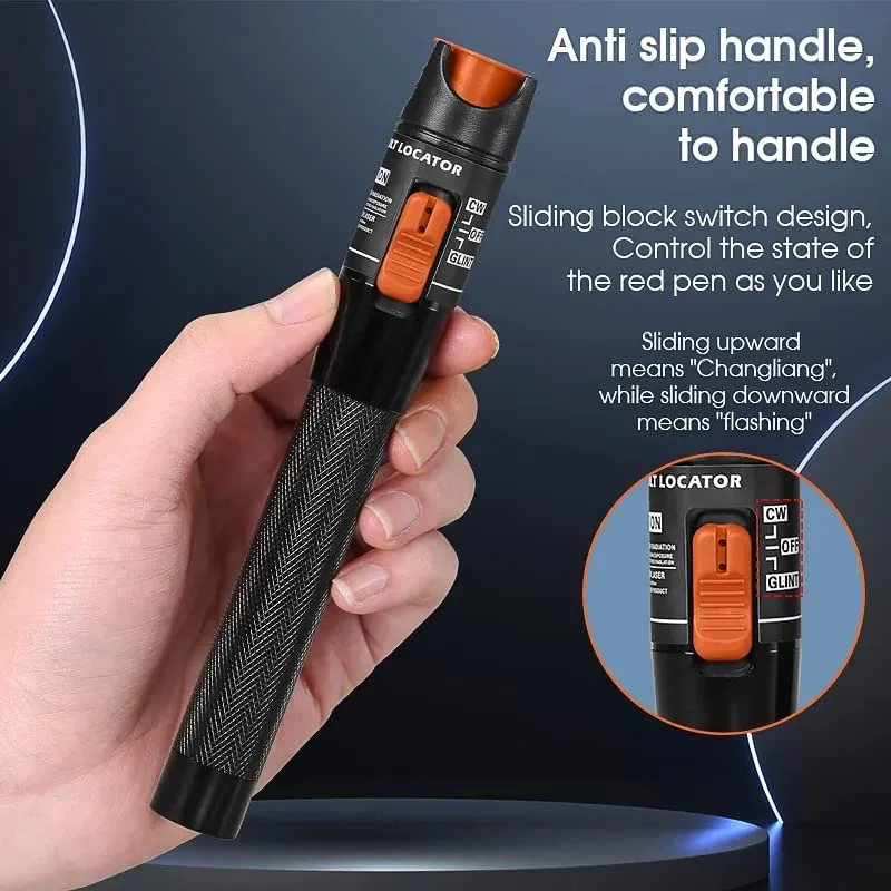 MSA. دستگاه ردیاب عیب فیبر نوری 10Mw با نور قرمز لیزری، برد 10 کیلومتر