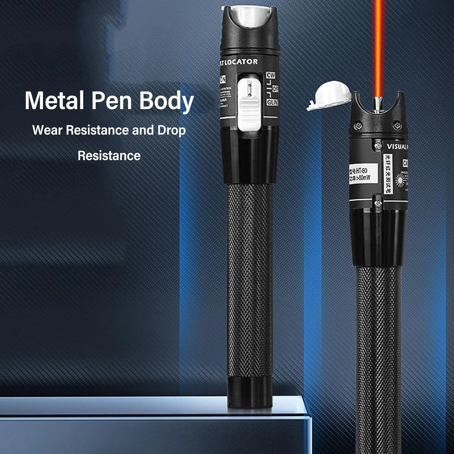 قلم تست فیبر نوری 80MW 80KM VFL با کانکتور یونیورسال 2.5 میلیمتری، کیت تست فیبر نوری برای کابل شبکه قلم تست فیبر نوری 80MW 80KM VFL با کانکتور یونیورسال 2.5 میلیمتری، کیت تست فیبر نوری برای کابل شبکه