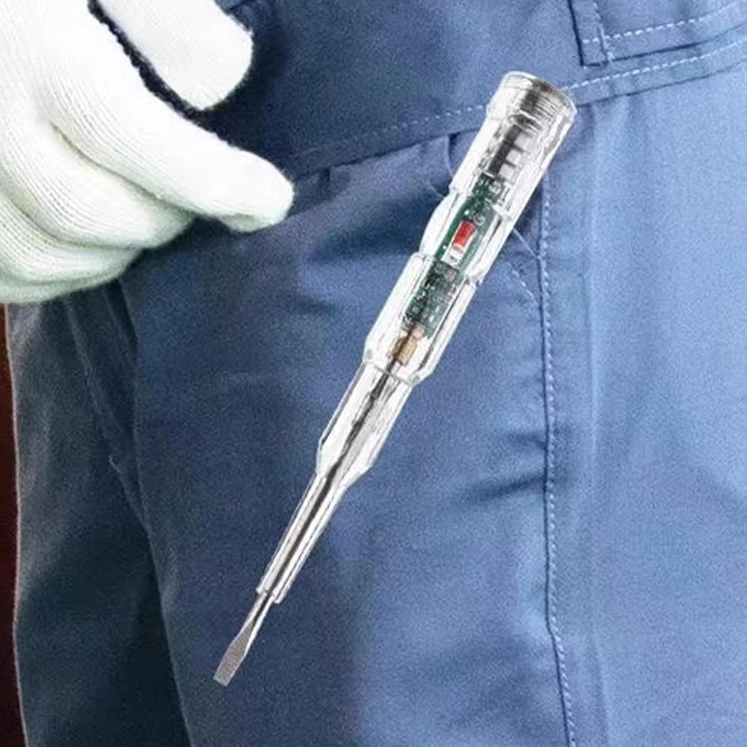 قلم تست ولتاژ، قلم تست برق سیم - ابزار جیبی یابنده نقطه شکست سیم برای تعمیر لوازم خانگی، تست پریز برق، خودرو قلم تست ولتاژ، قلم تست برق سیم - ابزار جیبی یابنده نقطه شکست سیم برای تعمیر لوازم خانگی، تست پریز برق، خودرو