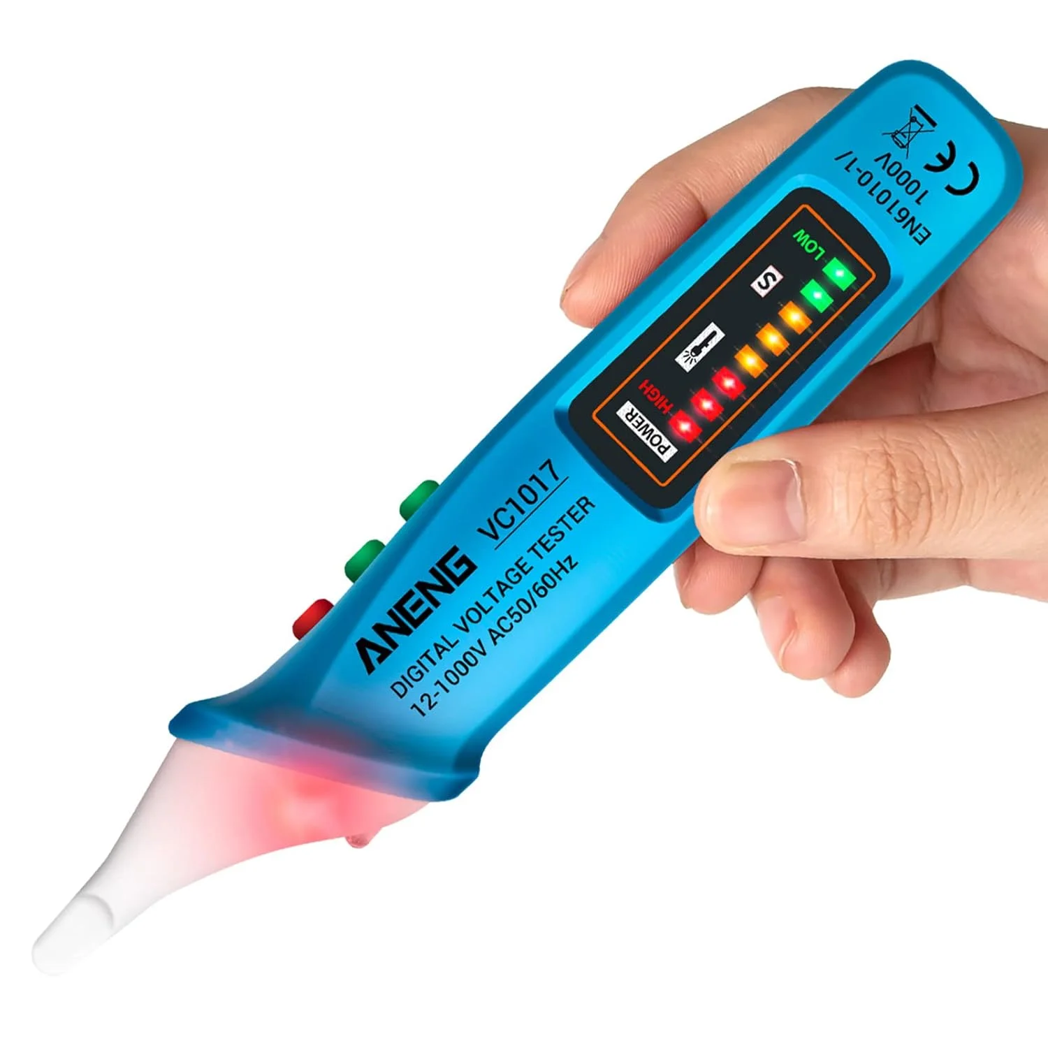 قلم تست ولتاژ متناوب HELEMIY VC1017، قلم تست ولتاژ نوع قلمی NCV، قلم تست الکتریکی تشخیص خط، قلم تست هوشمند برای تکنسین برق قلم تست ولتاژ متناوب HELEMIY VC1017، قلم تست ولتاژ نوع قلمی NCV، قلم تست الکتریکی تشخیص خط، قلم تست هوشمند برای تکنسین برق