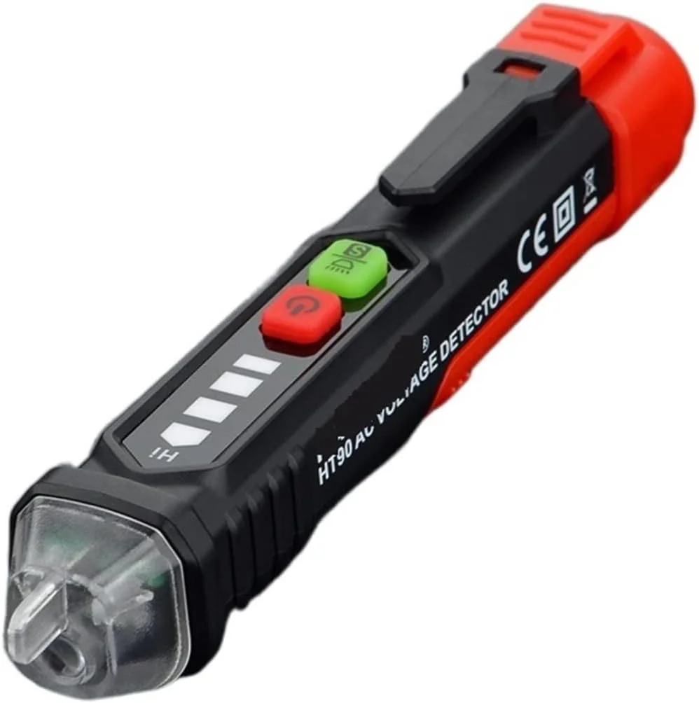 قلم تشخیص ولتاژ غیر تماسی، ابزار تست ولتاژ غیر تماسی، تشخیص هوشمند، پریز برق، سیم زنده، آلارم سیم نول، تست سیم نول (رنگ: قلم تست HT100، سایز: S) قلم تشخیص ولتاژ غیر تماسی، ابزار تست ولتاژ غیر تماسی، تشخیص هوشمند، پریز برق، سیم زنده، آلارم سیم نول، تست سیم نول (رنگ: قلم تست HT100، سایز: S)