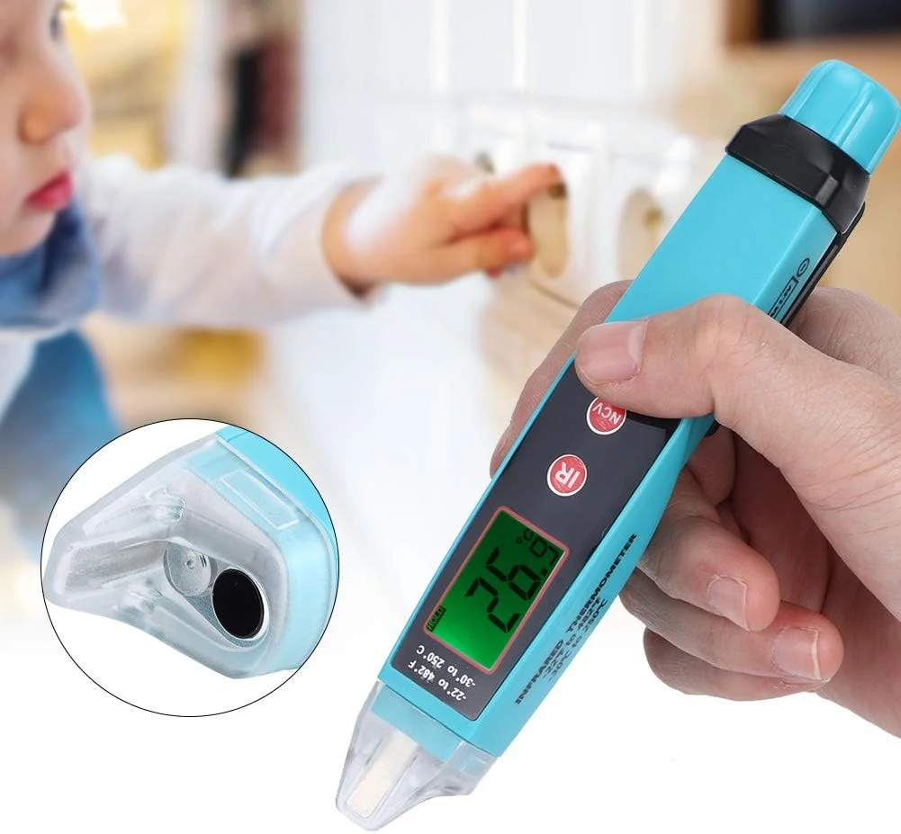 تستر ولتاژ JEOZBM، قلم تست الکتریکی غیر تماسی، قلم AC 12-1000 ولت، تستر دمای الکتریکی با صفحه نمایش LCD، چراغ قوه تستر ولتاژ JEOZBM، قلم تست الکتریکی غیر تماسی، قلم AC 12-1000 ولت، تستر دمای الکتریکی با صفحه نمایش LCD، چراغ قوه