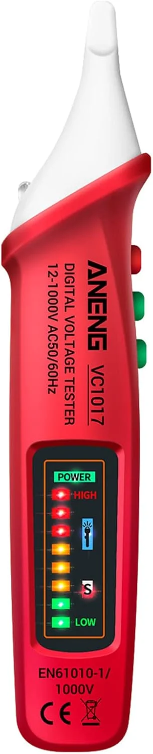 قلم تست ولتاژ AC مدل Fawoonu VC1017، قلم تست ولتاژ نوع قلمی NCV، قلم تست هوشمند تشخیص خط برای تکنسین برق قلم تست ولتاژ AC مدل Fawoonu VC1017، قلم تست ولتاژ نوع قلمی NCV، قلم تست هوشمند تشخیص خط برای تکنسین برق