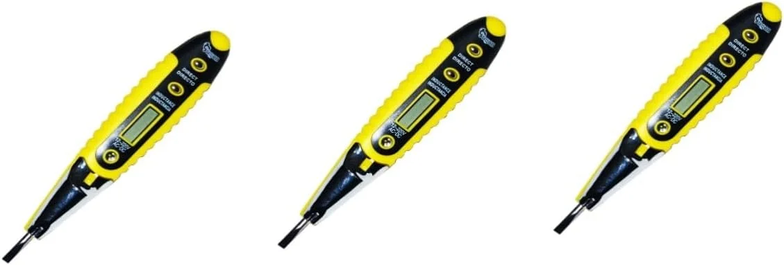 3 عدد تستر پریز برق، تستر مدار الکتریکی، تستر برق، تستر متر، تستر LED، ابزار تستر، قلم تست، قلم تستر ولتاژ شماره متر الکتریکی زرد
