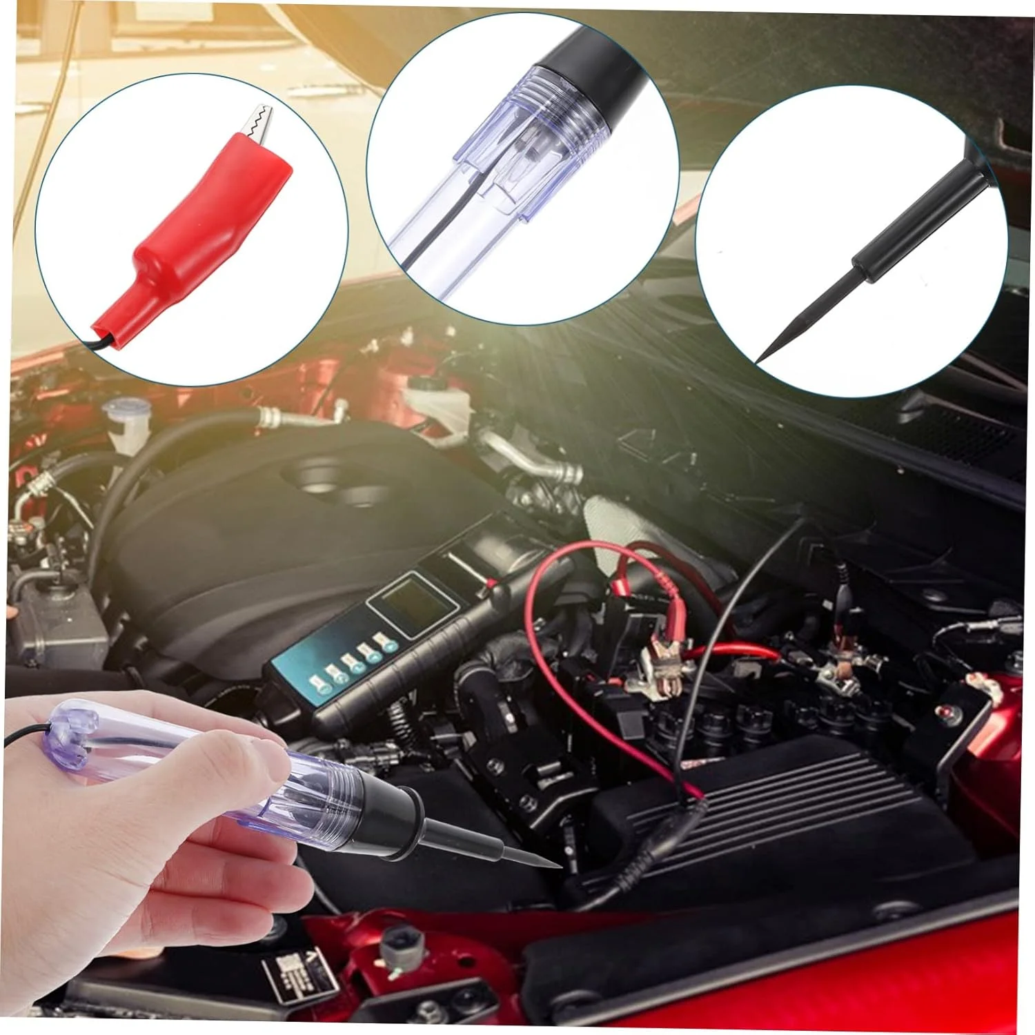 ۲ عدد قلم تست ابزار خودرو ابزار برقی تستر ابزار چندگانه برقی قلم تست خودرو قلم تست الکتریکی قلم برقی تستر برق تسترهای الکتریکی پلاستیکی چند منظوره