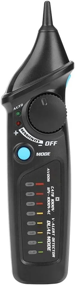 ردیاب ولتاژ غیر تماسی، قلم تست ولتاژ Bside AVD06 AC12-1000V، ردیاب تست الکتریکی ولتاژ غیر تماسی، قلم تست ولتاژ حالت دوگانه