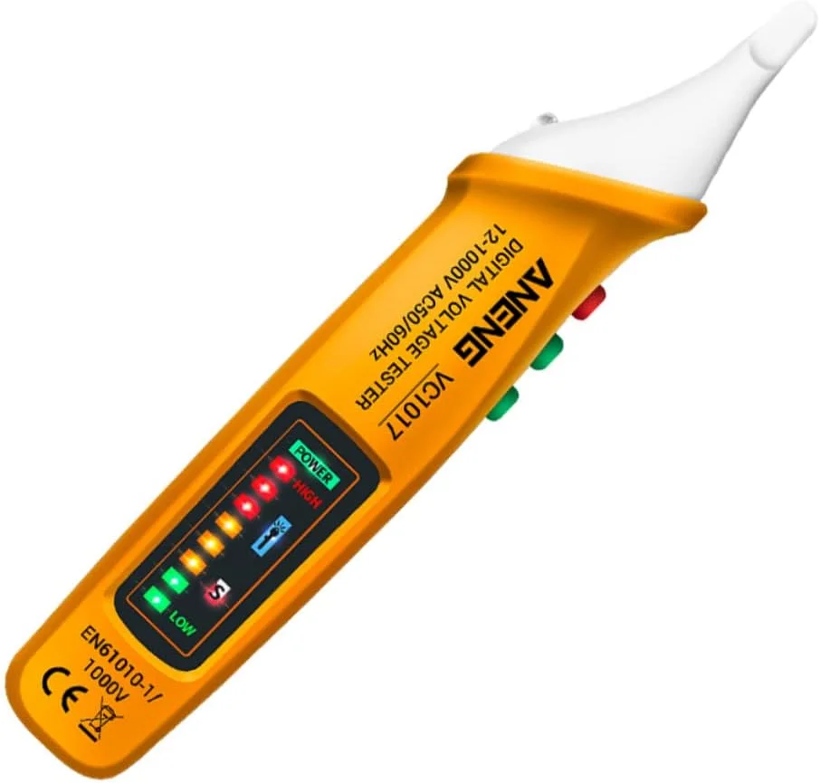 مداد تست مولتی متر دیجیتال نور و صدا، تستر برق، مولتی متر چند منظوره، قلم تست ولتاژ، قلم برق دستی، قلم تست ولتاژ برق