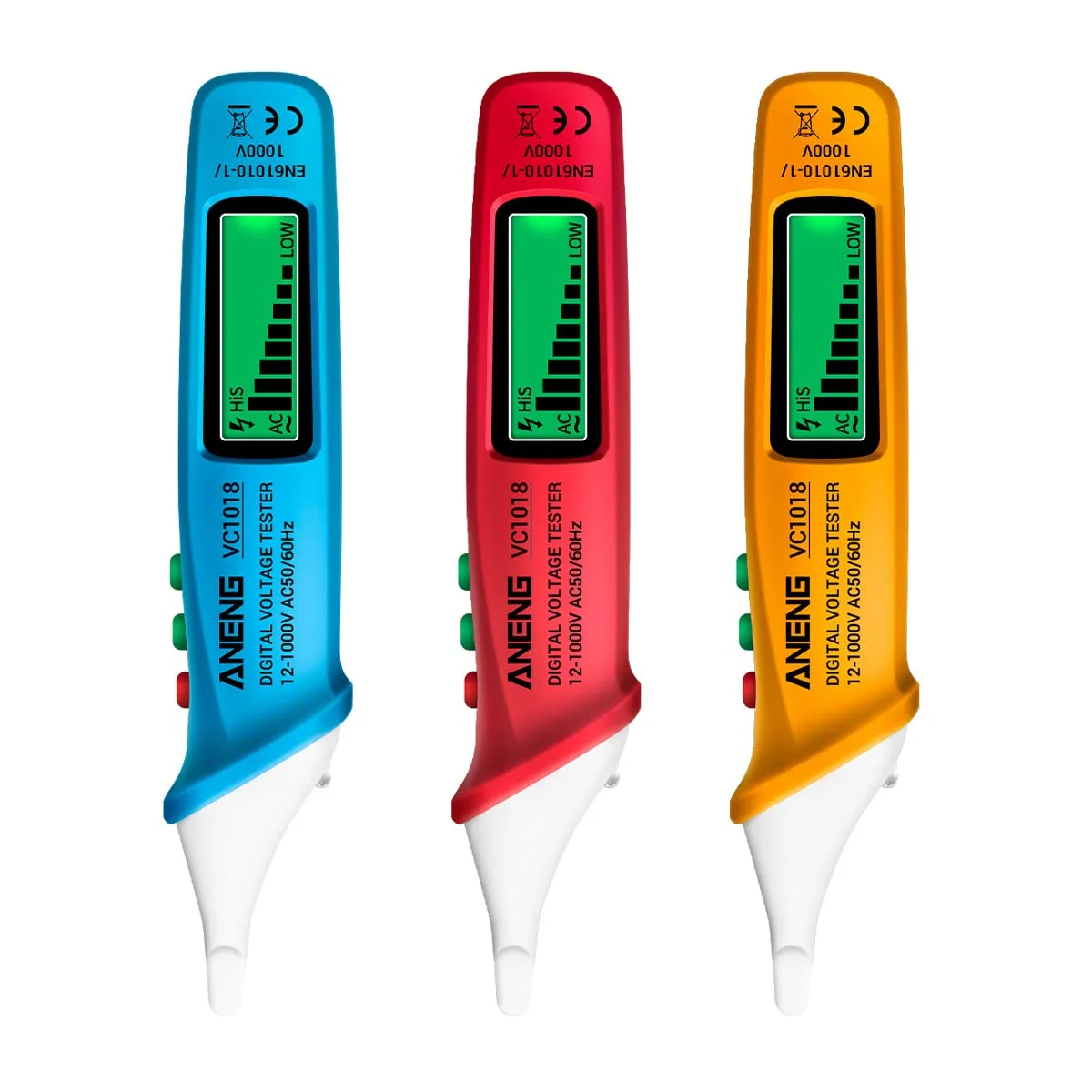 تستر ولتاژ دیجیتال غیر تماسی Labymos VC1018 با محدوده 12 تا 1000 ولت، قلم تست چند منظوره ولتاژ AC، تداوم الکتریکی، تست باتری، مداد تست با هشدار صوتی و نوری تستر ولتاژ دیجیتال غیر تماسی Labymos VC1018 با محدوده 12 تا 1000 ولت، قلم تست چند منظوره ولتاژ AC، تداوم الکتریکی، تست باتری، مداد تست با هشدار صوتی و نوری