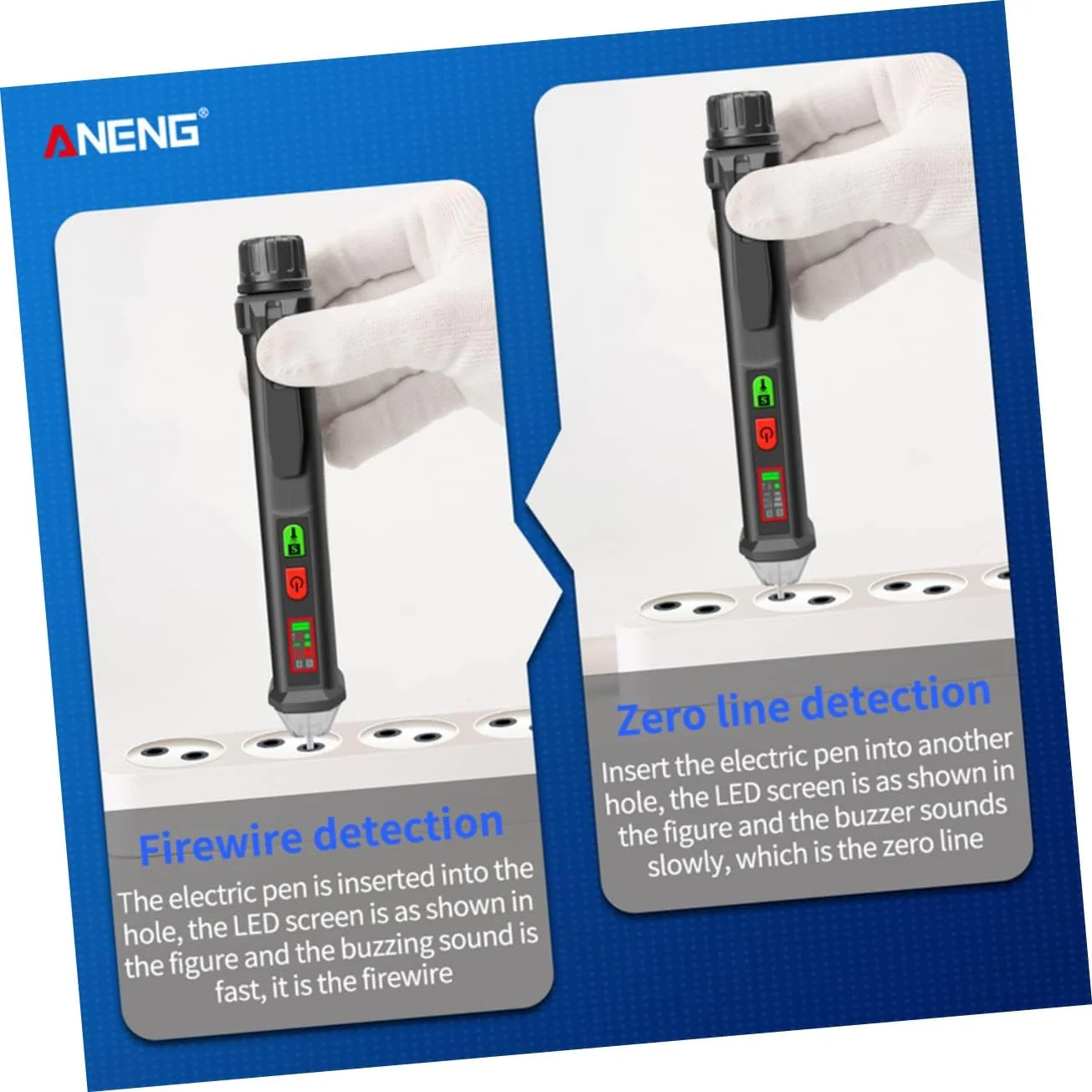 قلم تست القایی، ابزار الکترونیکی، قلم تست برق، تستر خودکار برق، قلم تست باتری، قلم تست ولتاژ با نمایشگر دیجیتال