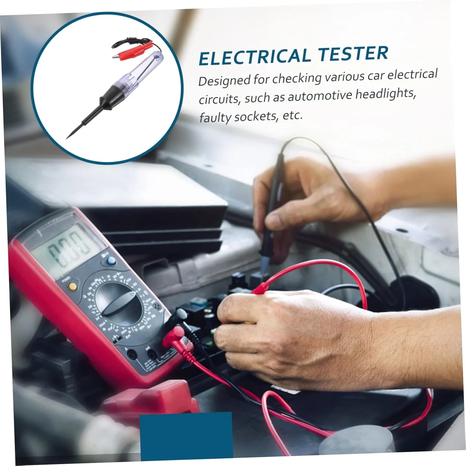 قلم تست ابزار الکتریکی، قلم تست برق خودرو، تستر ولتاژ، ابزار تستر فلزی، تستر چراغ برق خودرو، تستر برق، تستر فلزی