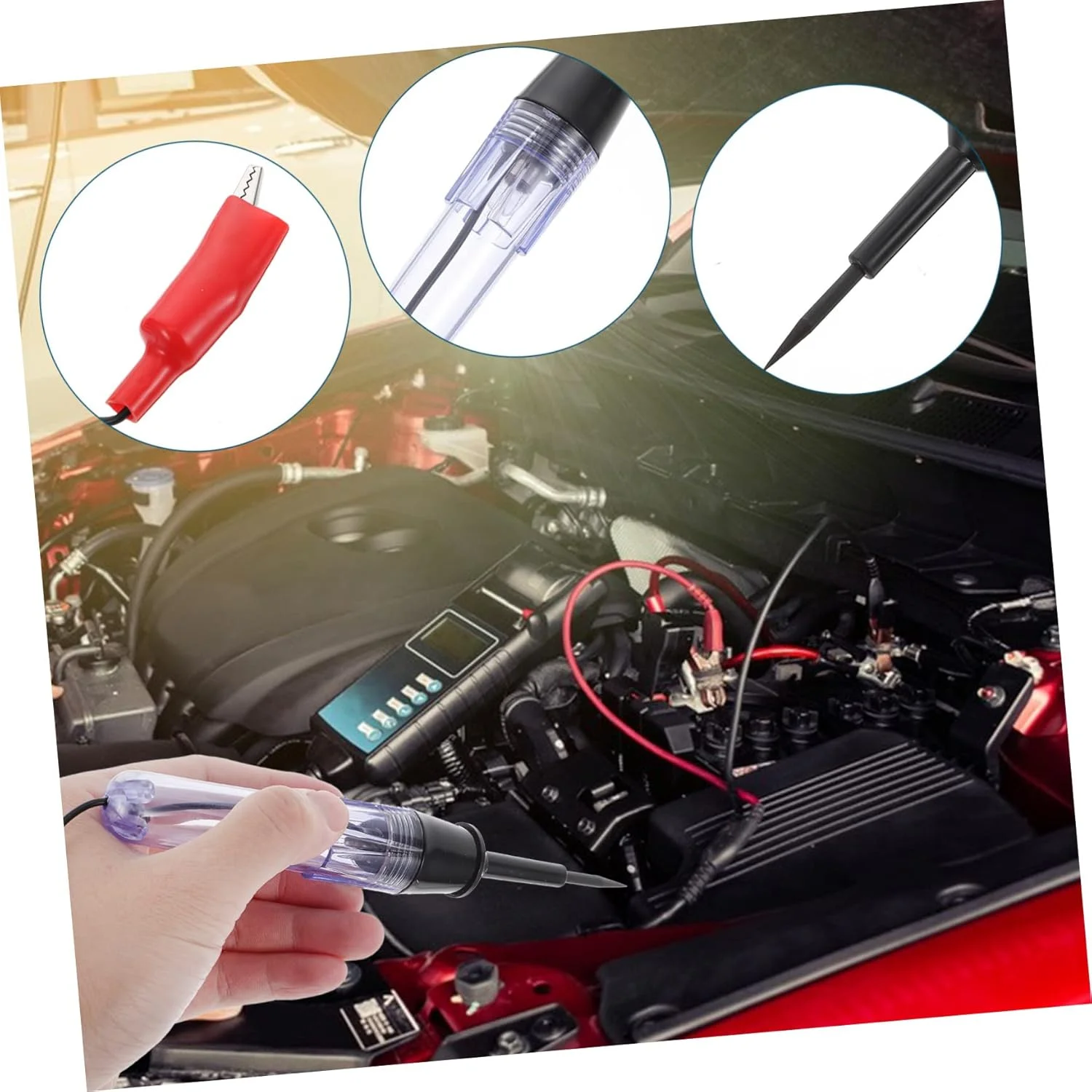 قلم تست ابزار الکتریکی، قلم تست برق خودرو، تستر ولتاژ، ابزار تستر فلزی، تستر چراغ برق خودرو، تستر برق، تستر فلزی