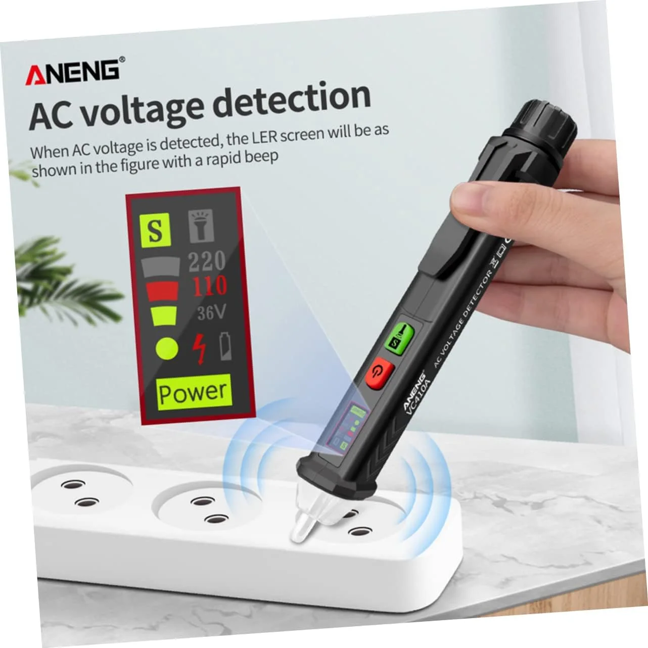 قلم تست القایی، ابزار الکترونیکی، قلم تست برق، تستر خودکار برق، قلم تست باتری، قلم تست ولتاژ با نمایشگر دیجیتال