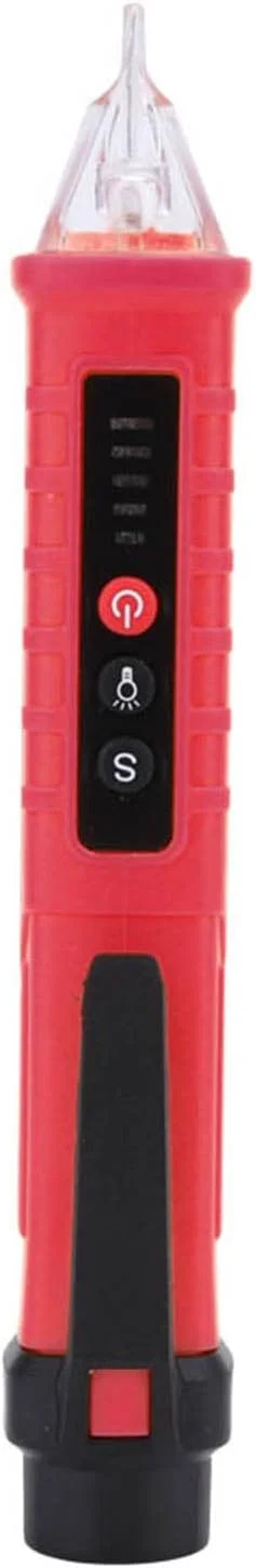 تستر ولتاژ، مداد تست با دقت بالای 802، قلم تست آشکارساز ولتاژ الکتریکی 48-1000 ولت / 12-1000 ولت (قرمز) تستر ولتاژ، مداد تست با دقت بالای 802، قلم تست آشکارساز ولتاژ الکتریکی 48-1000 ولت / 12-1000 ولت (قرمز)