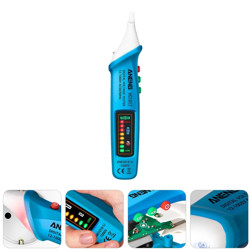 تستر ولتاژ غیر تماسی بادوام، قلم تستر ولتاژ قابل حمل با چراغ قوه