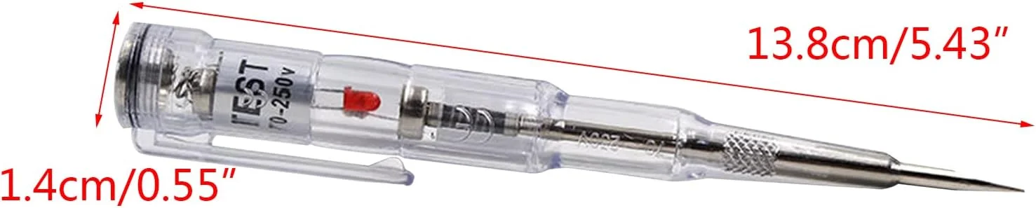 قلم تست برق ضد آب 70-250 ولت، قلم تست الکتریکی حساس با نور