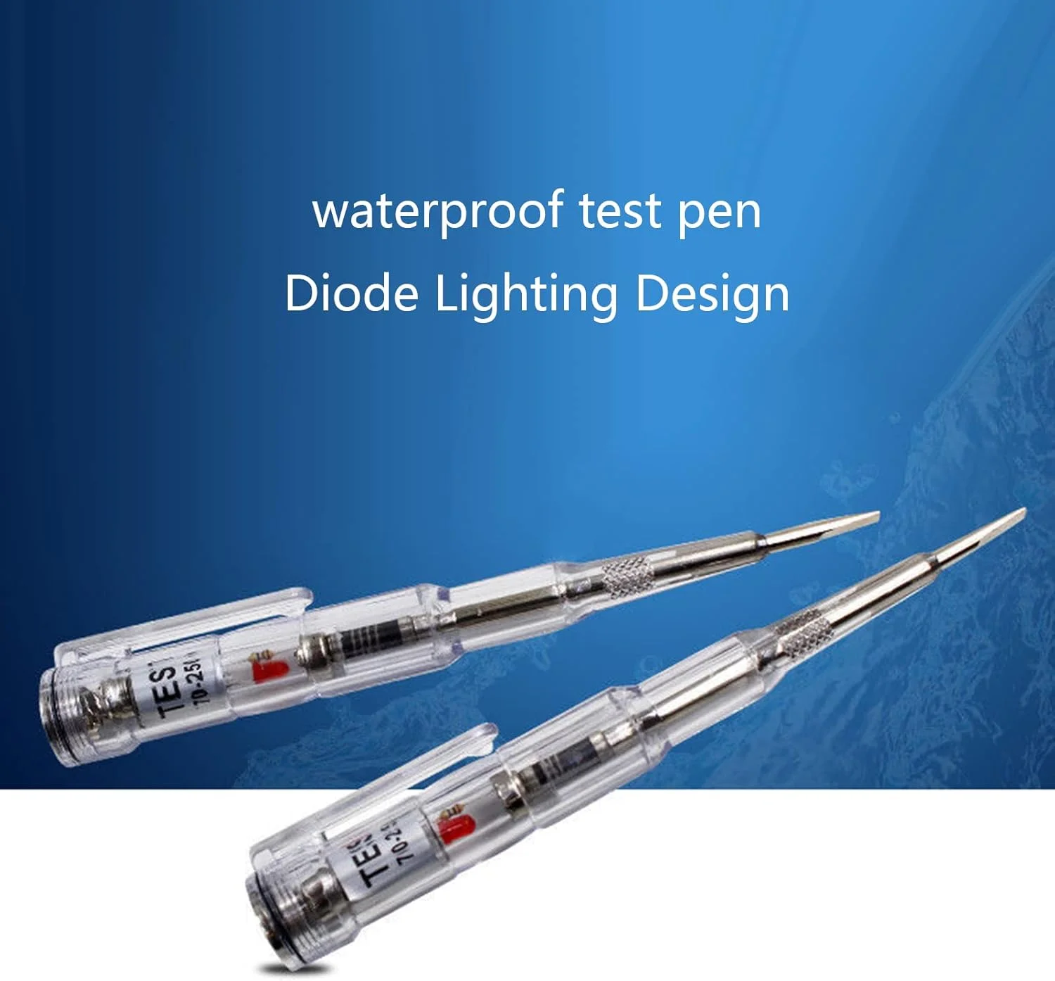 قلم تست برق ضد آب 70-250 ولت، قلم تست الکتریکی حساس با نور