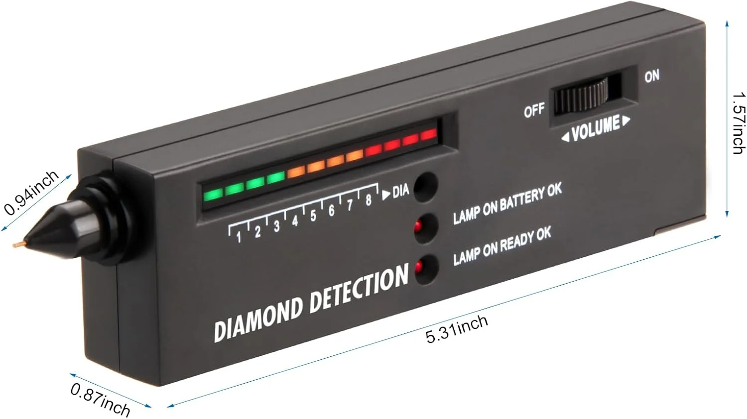 تستر الماس، ردیاب الماس، قلم تست الماس، تستر حرفه ای الماس، تستر جواهر، قلم تست الماس دقت بالا برای جواهرسازان حرفه ای (تسترهای الماس سیاه)