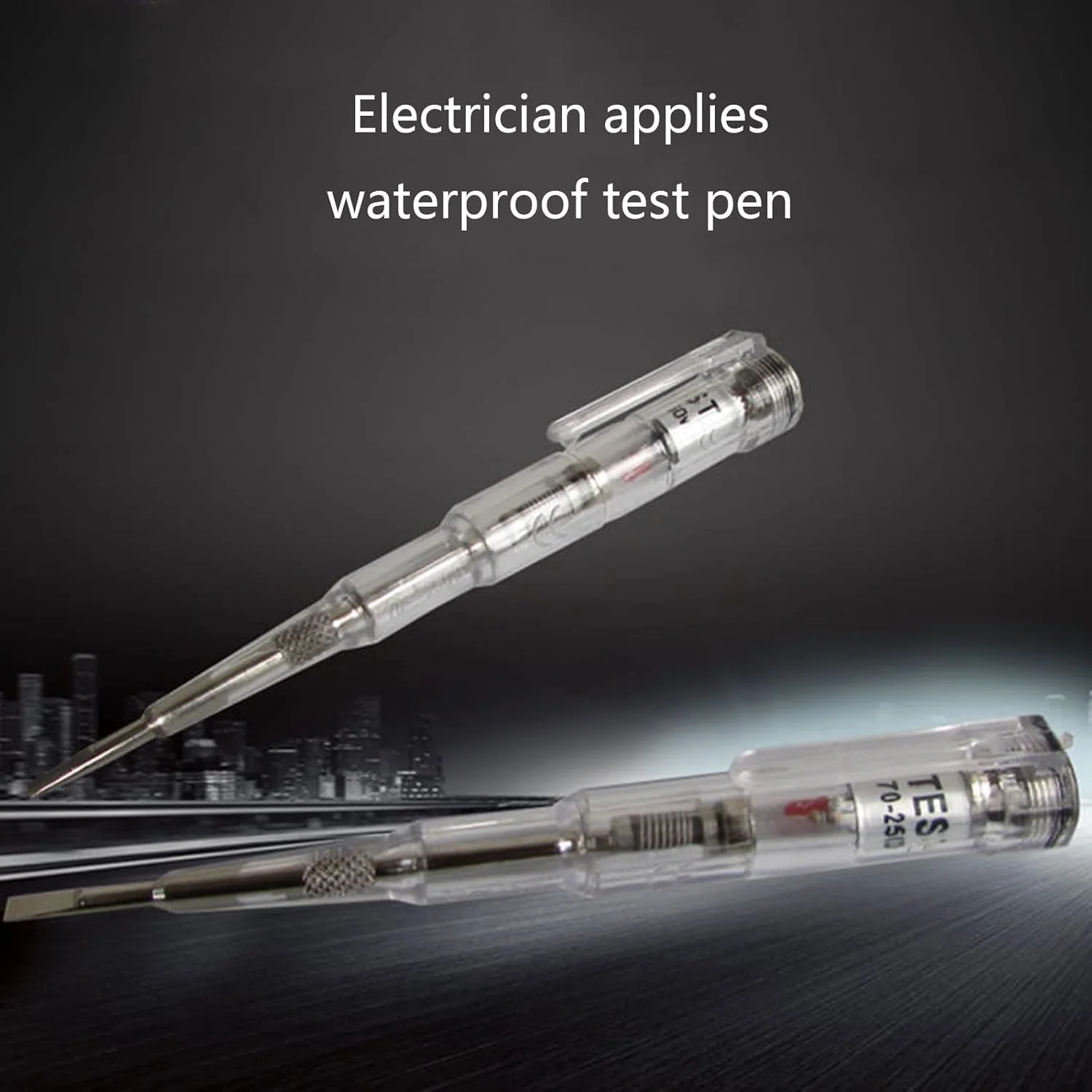 قلم تست برق ضد آب 70-250 ولت، قلم تست الکتریکی حساس با نور