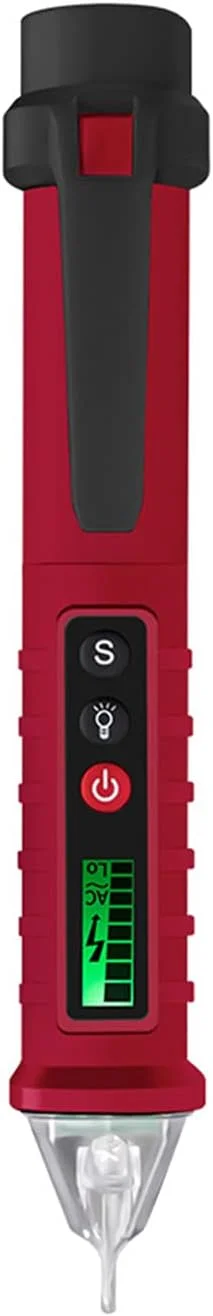 تستر ولتاژ AC غیر تماسی Joleritc VC1010 با حساسیت متغیر 12V-1000V، قلم تست برق دو رنج، نمایشگر LCD، ولتاژ قابل حمل با بوق و چراغ قوه