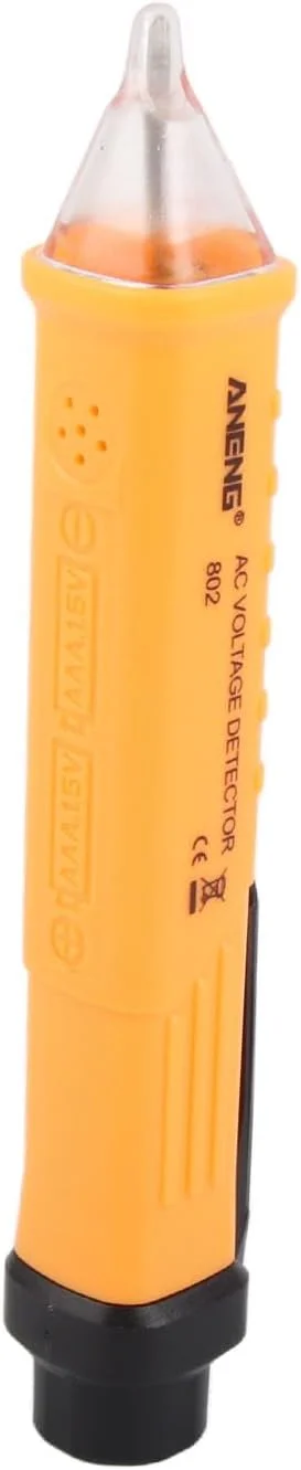 قلم تست ولتاژ AC زرد، قلم برقی برای برقکار با تست هوشمند، آلارم صوتی و نوری، قلم القایی خانگی برای تست ولتاژ AC قلم تست ولتاژ AC زرد، قلم برقی برای برقکار با تست هوشمند، آلارم صوتی و نوری، قلم القایی خانگی برای تست ولتاژ AC