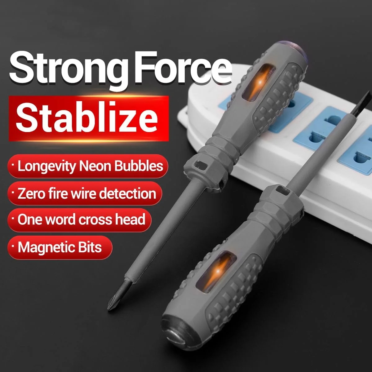 قلم تست ولتاژ الکتریکی Labymos B04، دو عددی، پیچ گوشتی دوسو/چهارسو، قلم نئون، نوک قلم غیر عایق، قلم تست برق قلم تست ولتاژ الکتریکی Labymos B04، دو عددی، پیچ گوشتی دوسو/چهارسو، قلم نئون، نوک قلم غیر عایق، قلم تست برق