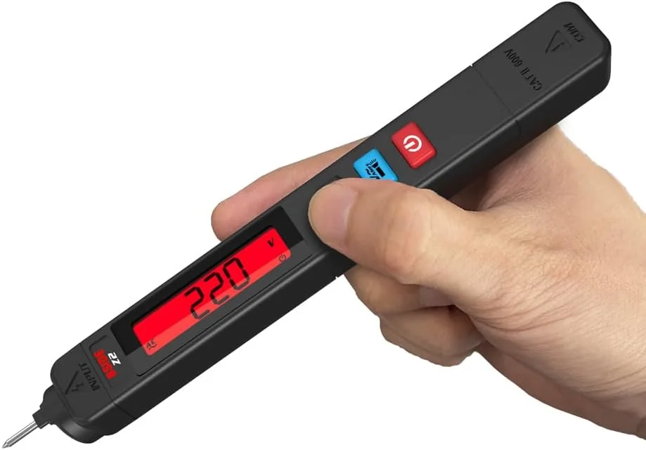 قلم تست ولتاژ متناوب دیجیتال Labymos، قلم تشخیص نشتی الکتریکی 0-300 ولت، قلم تست پیوستگی مدار غیر تماسی، بررسی سیم برق دار با نمایشگر نور پس زمینه قلم تست ولتاژ متناوب دیجیتال Labymos، قلم تشخیص نشتی الکتریکی 0-300 ولت، قلم تست پیوستگی مدار غیر تماسی، بررسی سیم برق دار با نمایشگر نور پس زمینه