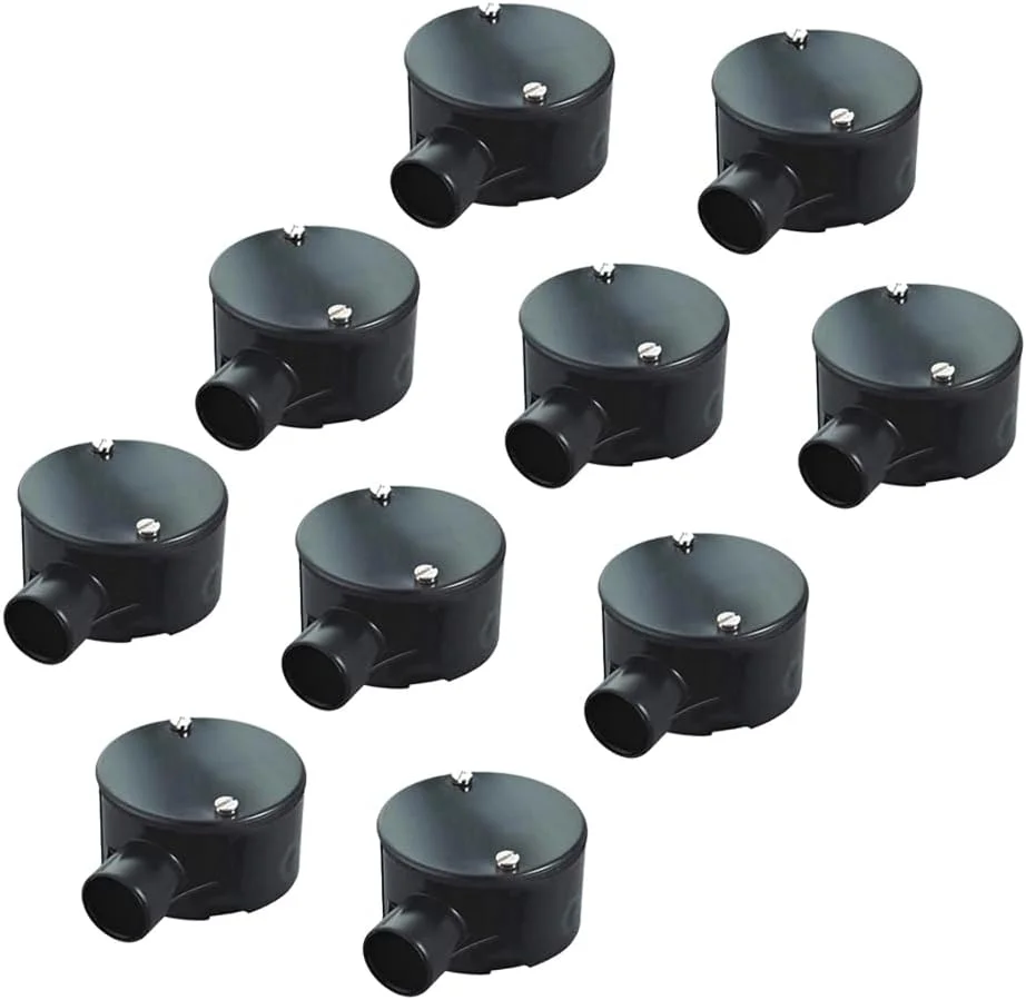 لوله و اتصالات پی وی سی بادوام برای سیم کشی و کابل کشی الکتریکی داخلی و خارجی (جعبه اتصال 1 راهه، 20 میلی متر) لوله و اتصالات پی وی سی بادوام برای سیم کشی و کابل کشی الکتریکی داخلی و خارجی (جعبه اتصال 1 راهه، 20 میلی متر)