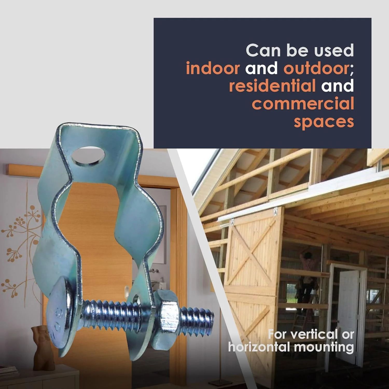 بست لوله برق نیوهاوس الکتریک 0.75 اینچ، بسته 2 عددی CH34-2PK، بست فلزی لوله برای نصب ایمن، بست لوله برق با پیچ، اتصالات لوله برق برای کاربردهای تجاری و بهبود خانه بست لوله برق نیوهاوس الکتریک 0.75 اینچ، بسته 2 عددی CH34-2PK، بست فلزی لوله برای نصب ایمن، بست لوله برق با پیچ، اتصالات لوله برق برای کاربردهای تجاری و بهبود خانه