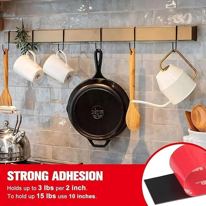 نوار چسب دو طرفه فوم نصب قوی و ضد آب 3M VHB طول 300 سانتی متر عرض 2.5 سانتی متر چسب قوی برای ماشین، دیوار، نوار LED، دکوراسیون منزل و محل کار 1 عدد 2.5 سانتی متر در 3 متر