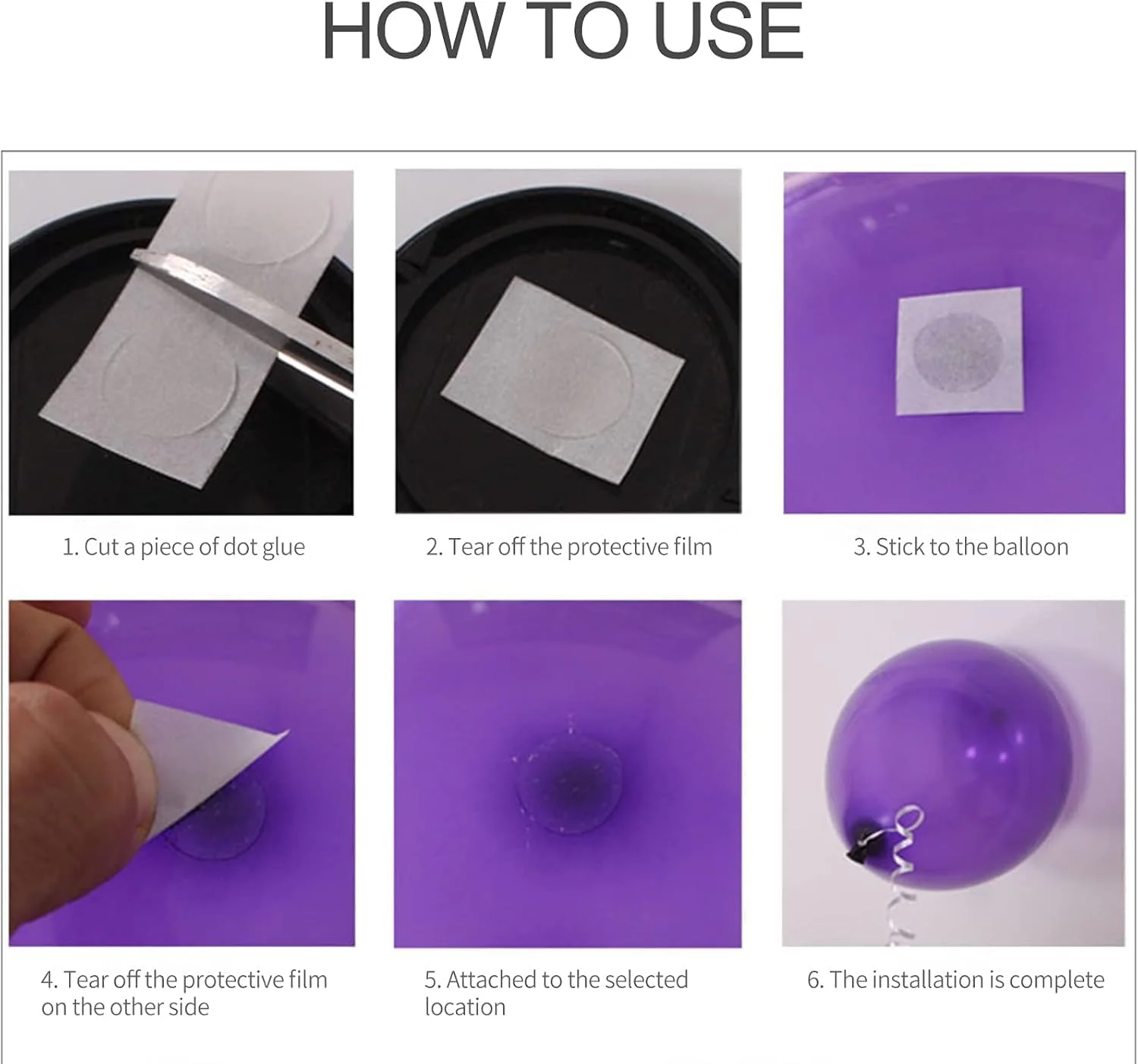 چسب بادکنک BrainGiggles، دو طرفه و بسیار قوی، نوار چسب نقطه ای برای جشن تولد، عروسی، کریسمس، مهمانی، دکوراسیون منزل (1 رول (100 عدد))