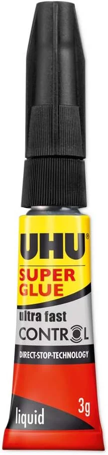 چسب قطره ای کنترل اوهو، مایع فوق العاده سریع و قوی، استفاده تمیز و دقیق، مکانیزم بدون ریزش، 3 گرم، شفاف