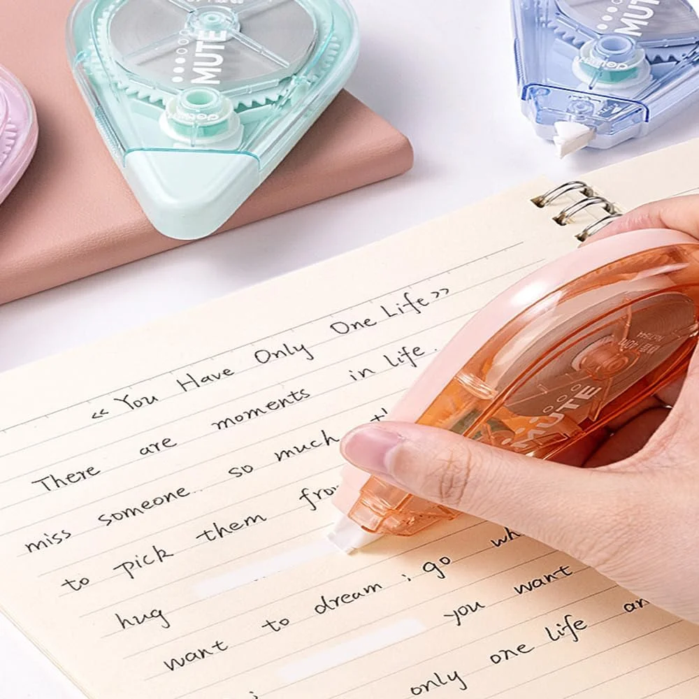 غلط گیر نواری دو طرفه 6 عددی، نوار چسب اصلاح، نوار چسب اداری، مدرسه، منزل، لوازم التحریر، نوار چسب چسبناک، لوازم اسکرپ بوک، رنگ تصادفی