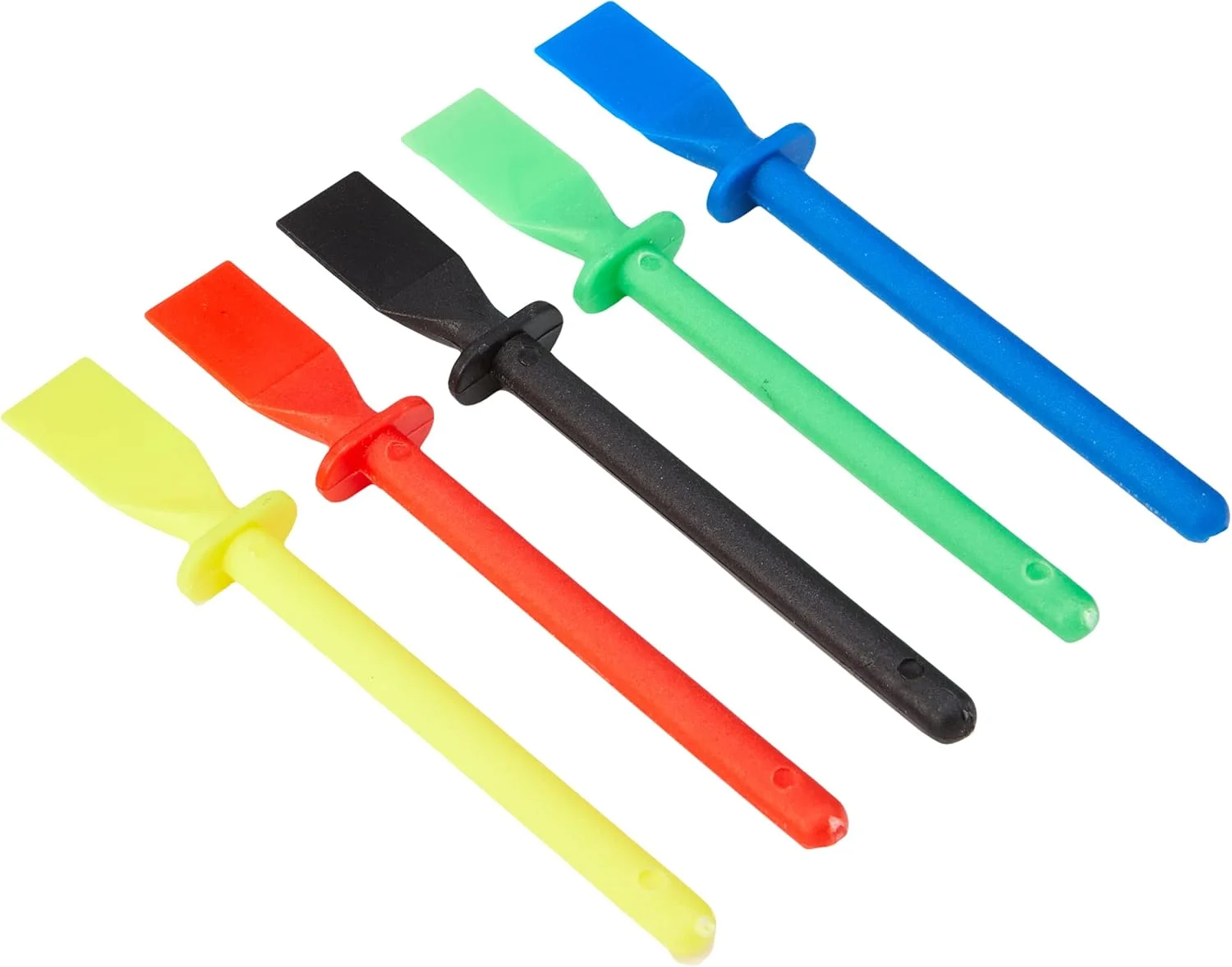 کاردک های پلاستیکی رنگی پخش کننده چسب PVA Craft Planet، پلاستیک رنگی، بسته 5 عددی، برای هنر و صنایع دستی، مدرسه، خانه، کاردک چسب برای صنایع دستی، صنایع دستی کاغذی، پلاستیک بادوام