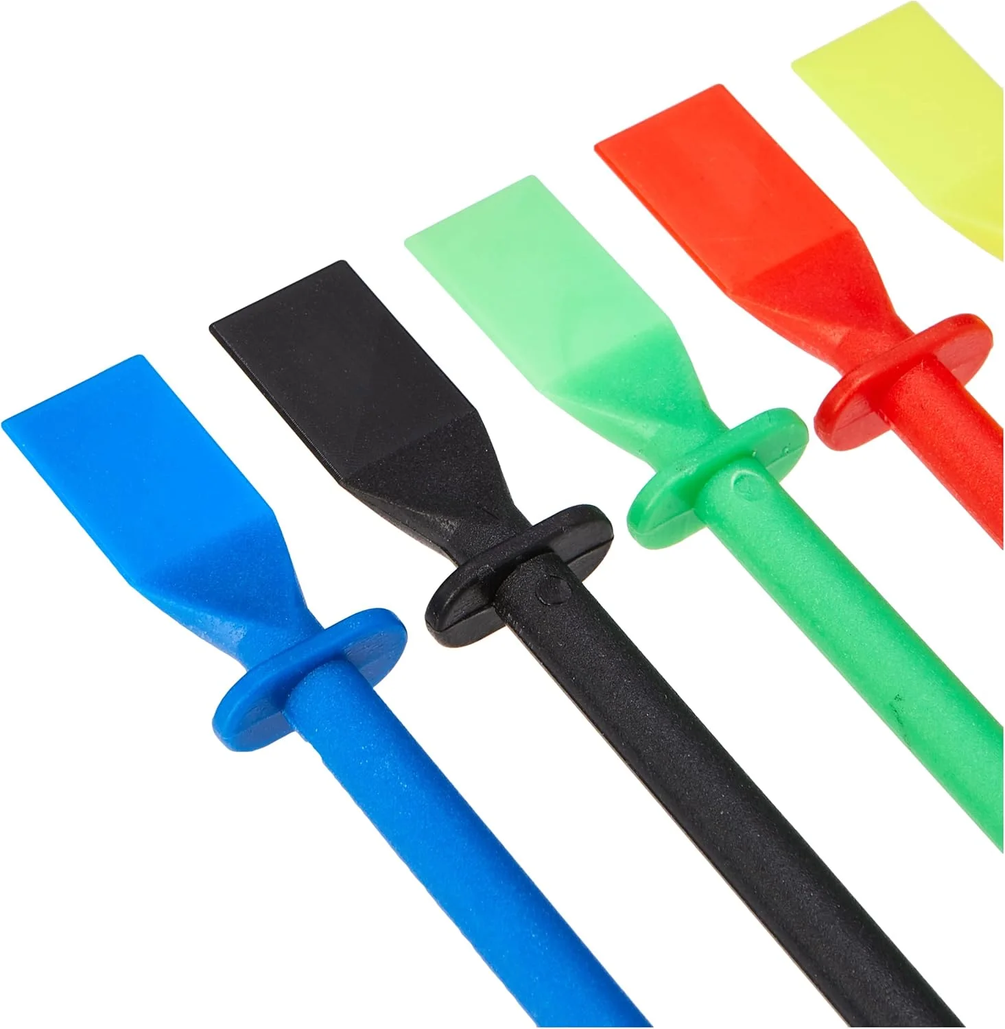 کاردک های پلاستیکی رنگی پخش کننده چسب PVA Craft Planet، پلاستیک رنگی، بسته 5 عددی، برای هنر و صنایع دستی، مدرسه، خانه، کاردک چسب برای صنایع دستی، صنایع دستی کاغذی، پلاستیک بادوام