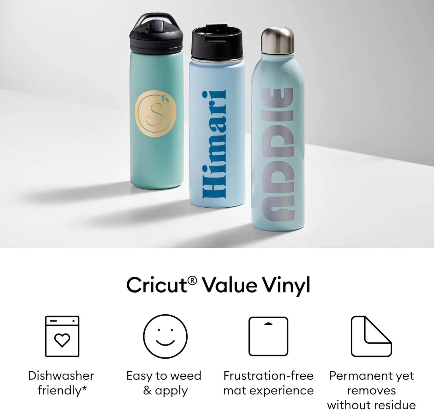 وینیل دائمی با ارزش کریکت - نمونه رنگین کمانی 50 فوتی، ورق های 12 در 12 اینچ (50 عدد)