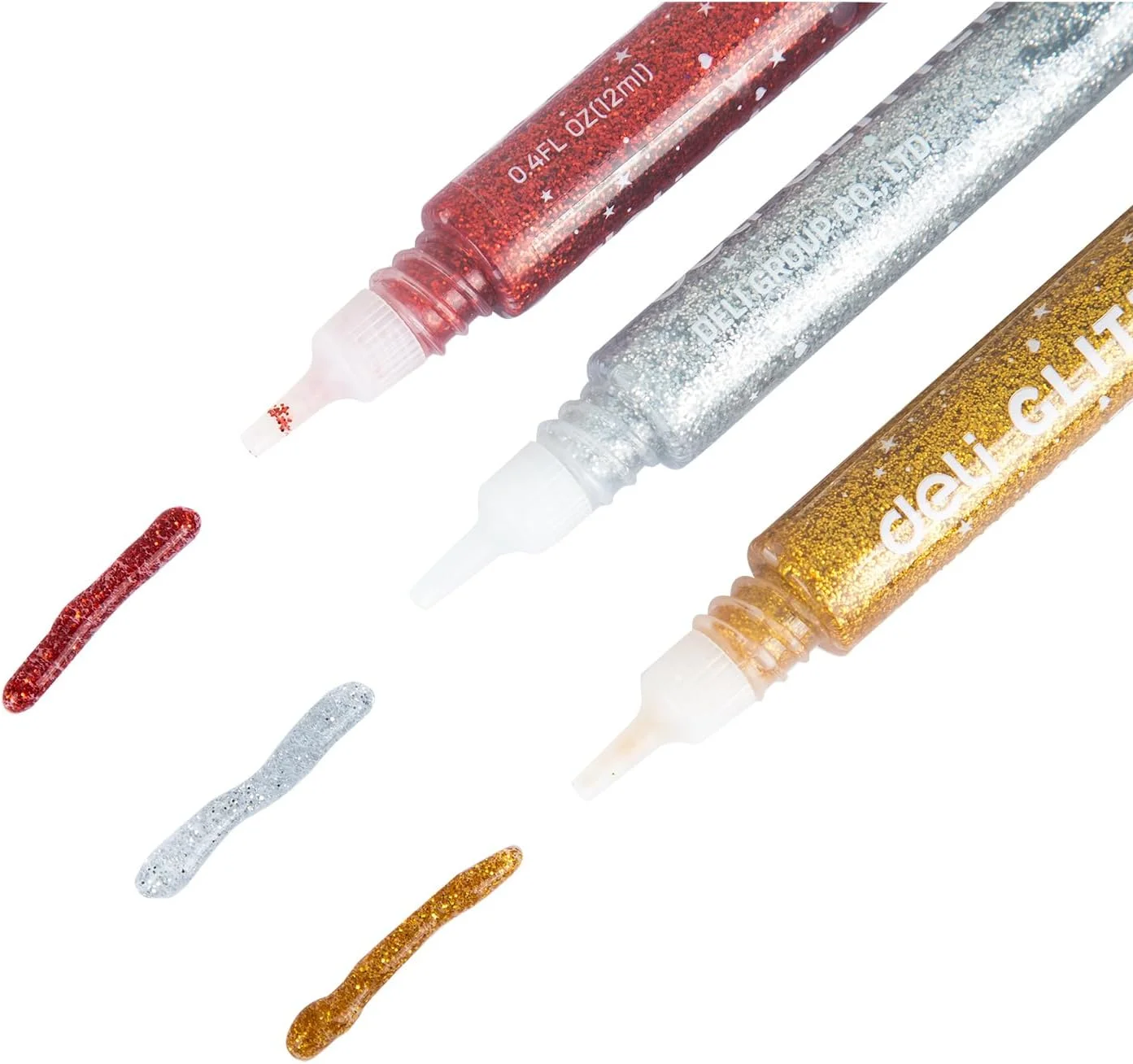 چسب اکلیلی دلی، 3 عددی، 12 میلی لیتر، چند رنگ چسب اکلیلی دلی، 3 عددی، 12 میلی لیتر، چند رنگ