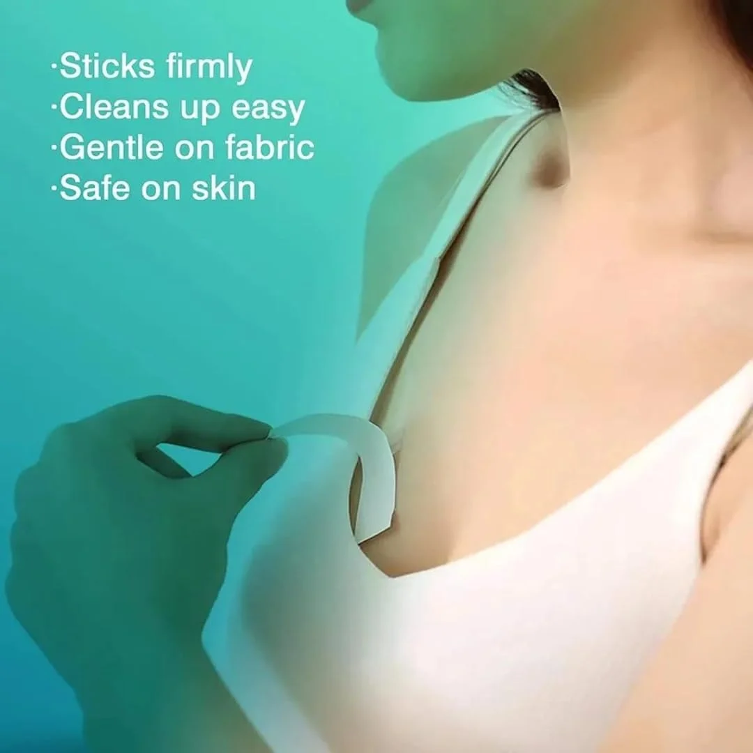 چسب دو طرفه برای لباس و بدن - شفاف، بی رنگ، مناسب برای مد، چسب نواری سازگار با پوست و پارچه