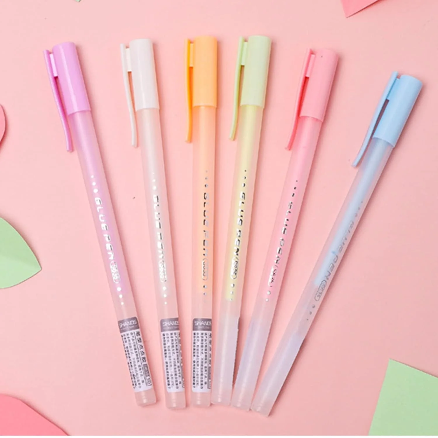 قلم چسبی خلاقانه با نوک ظریف، خشک شدن سریع، مناسب برای دفترچه یادداشت، هنر، کاغذ و پارچه
