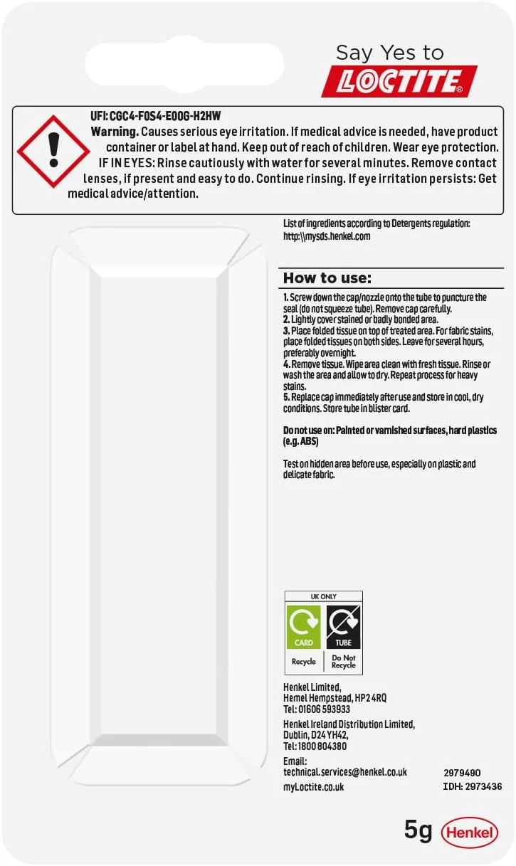 حلال چسب لاکتایت، حلال موثر چسب برای اصلاح اشیای چسبیده نامناسب، حلال برچسب کاربردی برای طیف وسیعی از سطوح، 1 عدد 5 گرمی