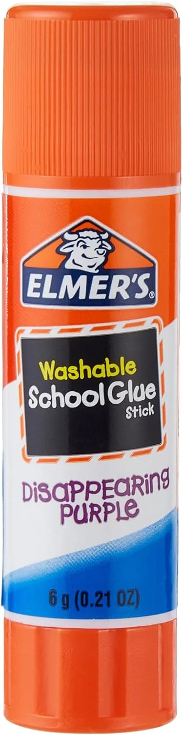 چسب ماتیکی مدرسه ای اِلمِرز، بنفش محو شونده، بسته 3 عددی